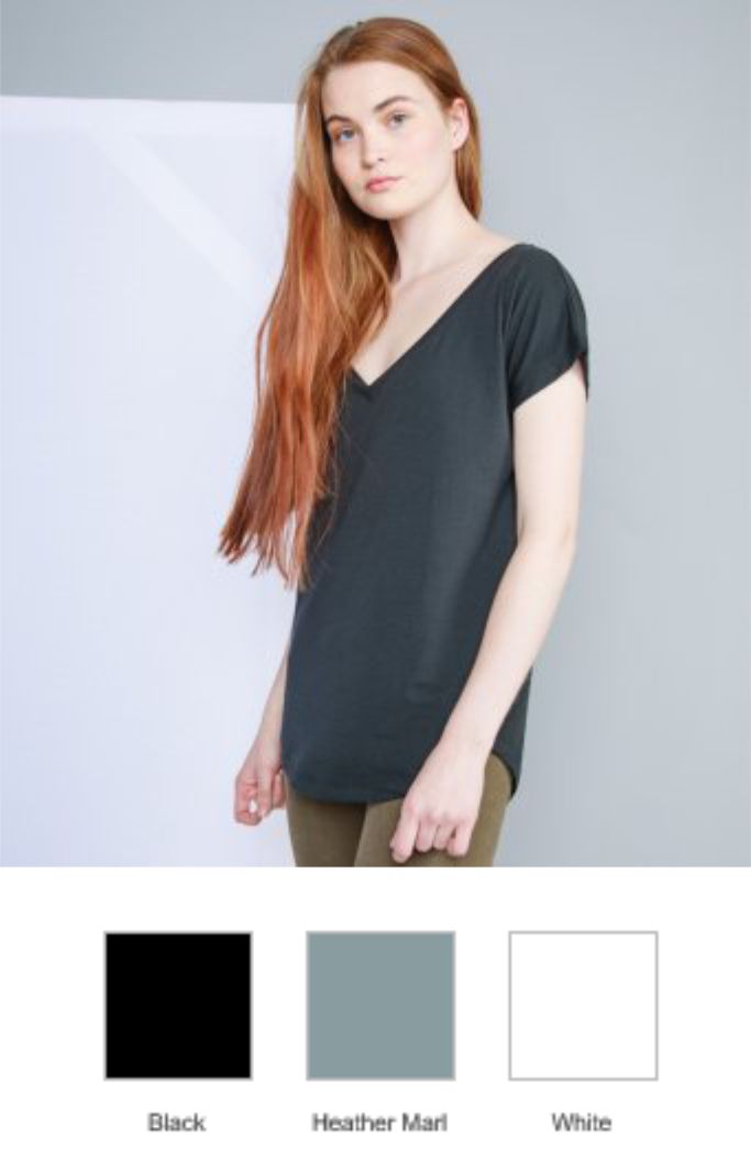 M147 Mantis Ladies Loose Fit V Neck T-Shirt  M147 Mantis Ladies Loose Fit V Neck T-Shirt